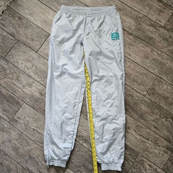 Puma Light Gray Track Pants Size M 34 - Picture 3 of 15